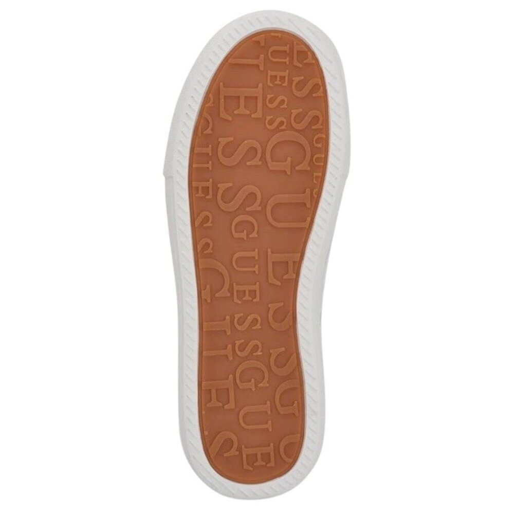 Guess  Joezi Platform Black Women’s 8.5M Fashion Sneakers Triangle Logo Plaque - Picture 3 of 16